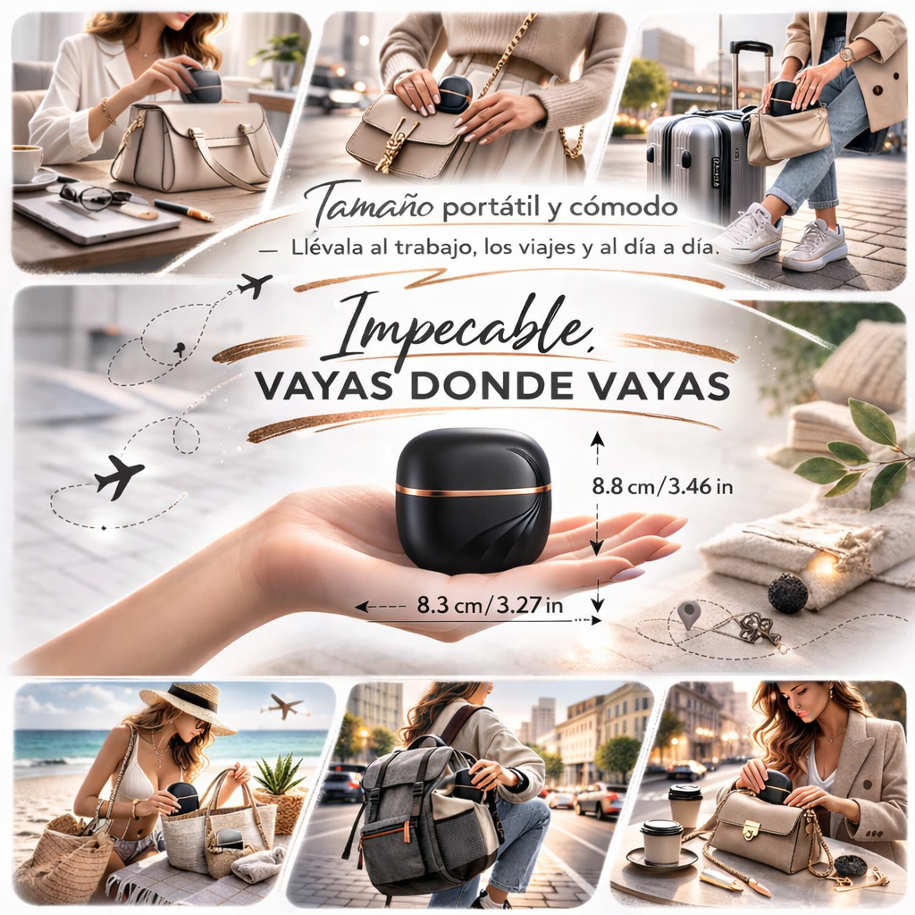 Cepillo Alisador Inalámbrico Portátil